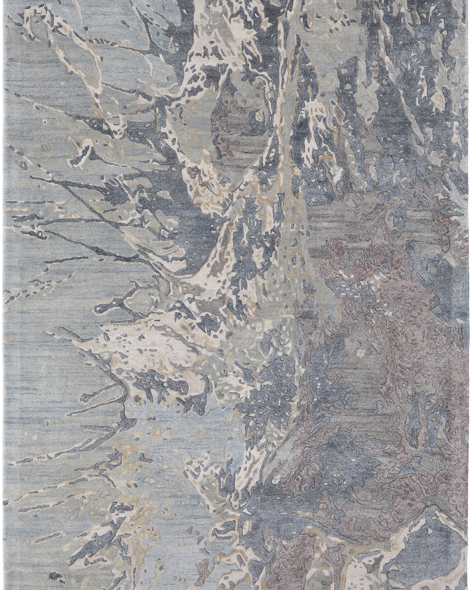 Feizy Zarah 8918F Blue/Taupe/Green Rug | Carpet Exchange