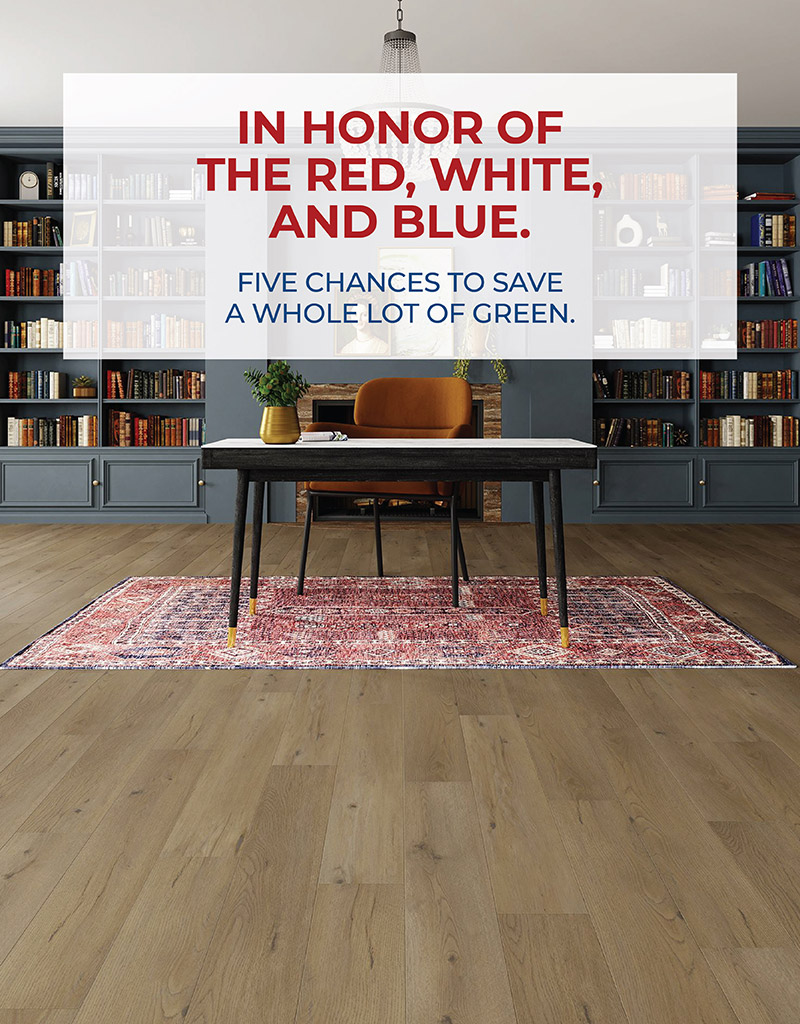 IN HONOR OF THE RED, WHITE, AND BLUE.