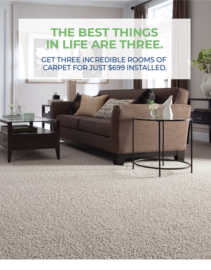 THE BEST THINGS IN LIFE ARE THREE.