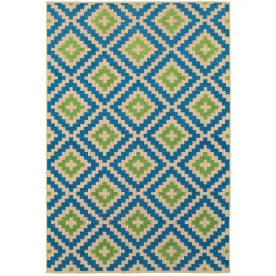 Cayman 2063z Sand/Blue Area Rug