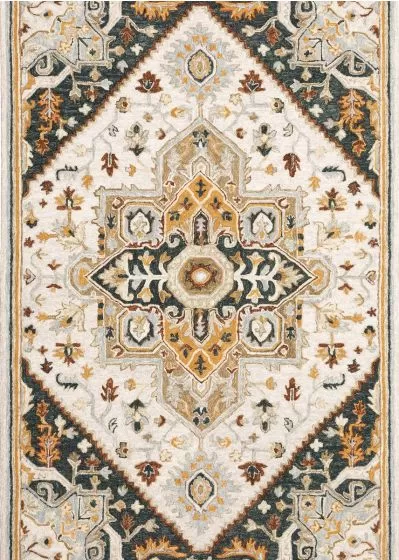 Alfresco 28407 Ivory/Charcoal Area Rug