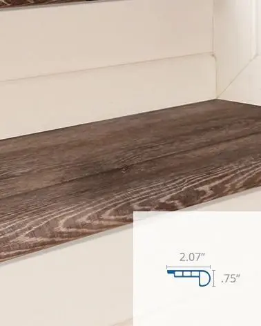 Coretec Grande Flush Stair Nose Trim Piece