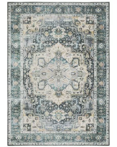Charleston cha01 Blue/Ivory Area Rug