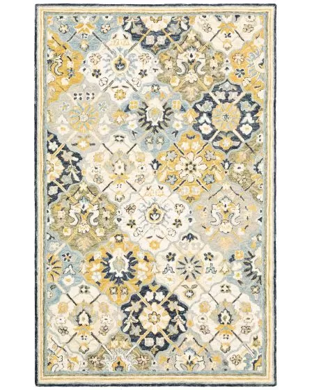 Alfresco 28406 Blue/Gold Area Rug
