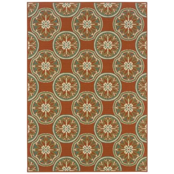 Montego 8323d Rust/Ivory Area Rug