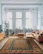 Old World Classic Pazyrk Burnished Rust Area Rug