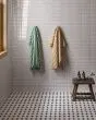 Le Cafe White Porcelain Straight Stack Mosaic Tile 1"x6" Straight Stack Mosaic Tile