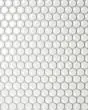 Le Cafe White Porcelain Penny Round Mosaic Tile 3/4" Penny Round Mosaic Tile