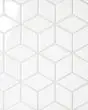 Le Cafe White Porcelain Diamond Mosaic Tile Diamond Mosaic Tile