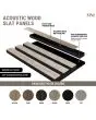Acoustic Wood Slat Wall Panel Fog