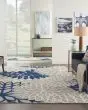 Aloha ALH05 Ivory/Navy Area Rug