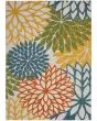 Aloha ALH05 Turquoise Multicolor Area Rug