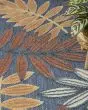 Aloha ALH18 Blue Rose Area Rug