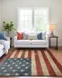 Americana AM1 Red Area Rug
