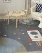 Astra Machine Washable ASW06 Sky Blue Rug