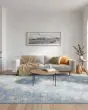 Botanical Washables BOT02 Blue Multicolor Area Rug