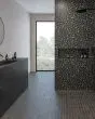 Celine Black Glazed Porcelain Tile 2"x6" Tile