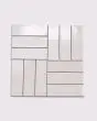 Celine Glossy White Glazed Porcelain Tile 2"x6" Tile