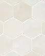 Celine Glossy White Glazed Porcelain 4.5"x4" Hexagon Field Tile