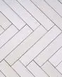 Celine Matte White Glazed Porcelain Tile 2.5"x12" Tile