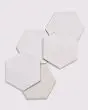 Celine Matte White Glazed Porcelain Tile 4.5"x4" Tile