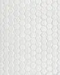 Circuit White 1x1 Hexagon Matte Tile
