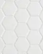 Circuit White 2x2 Hexagon Matte Tile