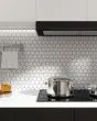 Circuit White 2x2 Hexagon Matte Tile
