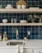 Cloe Blue Glazed Ceramic Tile 5"x5" Tile