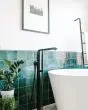 Cloe Green Glazed Ceramic Tile 5"x5" Tile