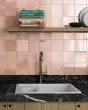 Cloe Pink Glazed Ceramic Tile 5"x5" Tile