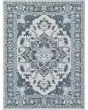 Dahlia 1401 Ivory/Blue Medallion Area Rug