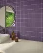 Color Wheel Classic Wood Violet Square Glazed Ceramic Tile