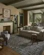 Edinburgh EDN-03 Navy/Multi Area Rug