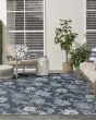 Garden Oasis GOA03 Navy Area Rug