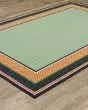 Havana HAV03 Green/Navy Area Rug