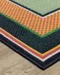 Havana HAV03 Green/Navy Area Rug