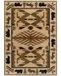 Hudson 1072a Ivory/Green Area Rug