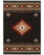 Hudson 87g Black/Green Area Rug