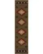 Hudson 87j Green/Red Area Rug