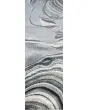 Hue Grey Marbled Stone Area Rug