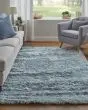 Indochine 4550F Blue/Silver Area Rug