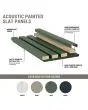 Acoustic Painted Wood Slat Wall Panel Jade