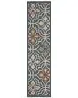 Latitude 709b Blue/Orange Area Rug