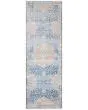 Layla LAY-07 Blue/Tangerine Area Rug