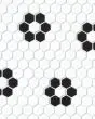 Le Cafe Design 2 Matte Glazed Porcelain 1"x1" Mosaic Deco Tile