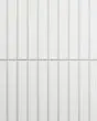 Le Cafe White Matte Porcelain 1"x6" Straight Stack Mosaic Tile