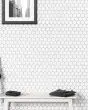 Le Cafe White Porcelain 2" Hexagon Mosaic Tile 2"x2" Hexagon Mosaic Tile