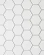Le Cafe White Matte Porcelain 2"x2" Hexagon Mosaic Tile