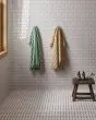 Le Cafe White/Black Porcelain Basket Weave Mosaic Tile Basket Weave Mosaic Tile